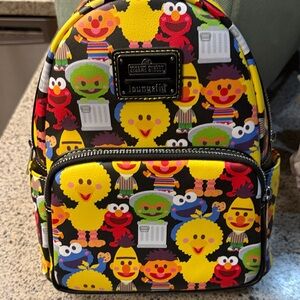 Loungefly Sesame Street Kids Backpack - Yellow and Red